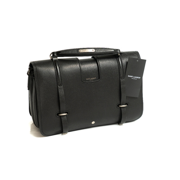 Yves Saint Laurent Black Leather Flap bag - Picture 7 of 8